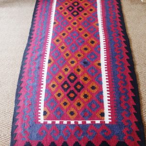 Vibrant Woven Kilim Carpet