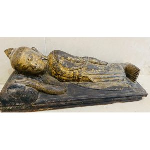 Wooden Thai Reclining Buddha