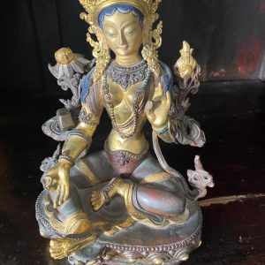 Green Tara Statue in the Tibetan Buddhist Tradition